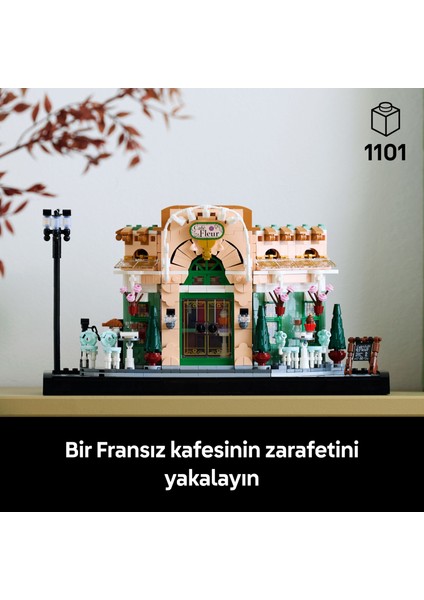 ® Icons Fransız Kafe 10362 - Yetişkinler için Koleksiyonluk Dekoratif Model Yapım Seti (1101 Parça) indirimleri