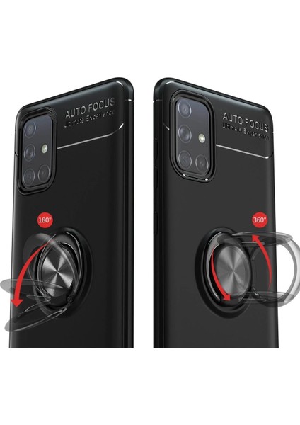 Newface Samsung Galaxy M31S Kılıf Range Yüzüklü Silikon - Siyah fiyatları