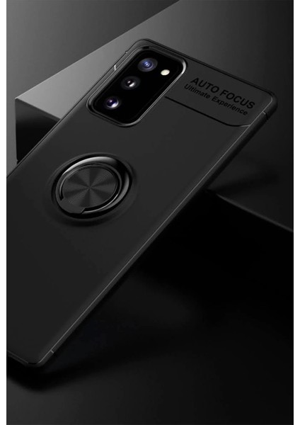 Newface Samsung Galaxy Note 20 Kılıf Range Yüzüklü Silikon - Siyah fiyatları
