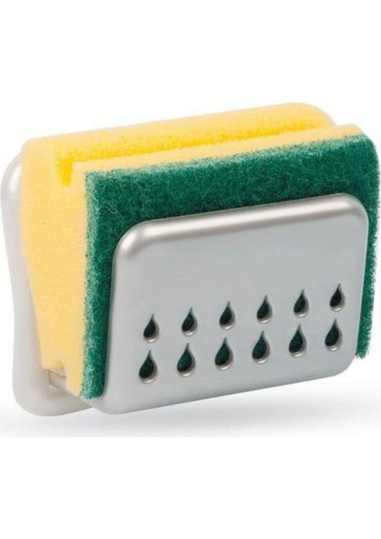 Turuncu Vantuzlu Bulaşık Sünger Askısı, 2'li Set, Pratik ve Şık Tasarım