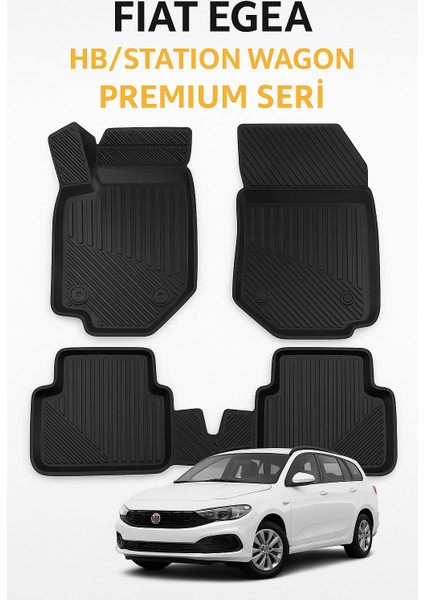 Fiat Egea 2015 Sonrası Hb & Sw Uyumlu 3D Kauçuk Oto Paspas – Premium Seri fiyatları