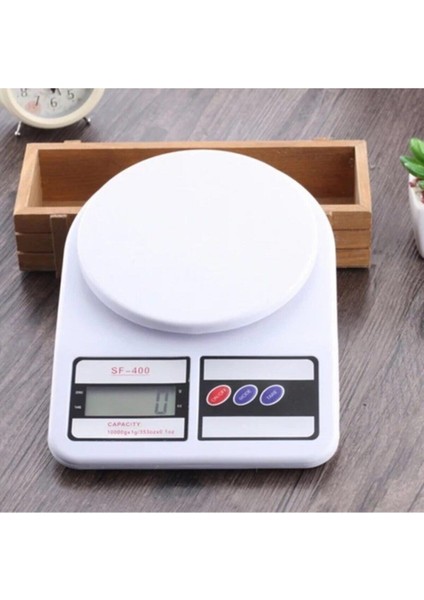 Beyaz Dijital Mutfak Hassas Terazi 10KG, Çok Renkli, Güvenilir ve Çok Fonksiyonlu