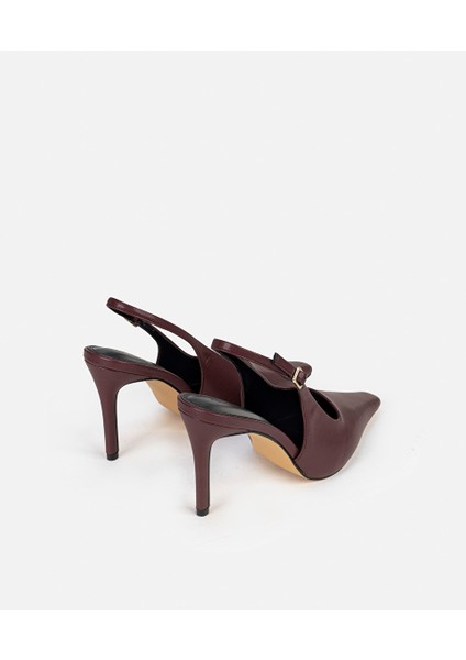 Deri Görünümlü Topuklu Ayakkabı IW6250031012035 fırsatları