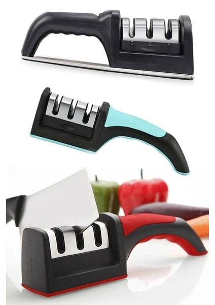 Ergonomik Elmas Uçlu Çok Yönlü Bıçak Bileme Aparatı, Yüksek Performanslı Mutfak Aracı indirimleri