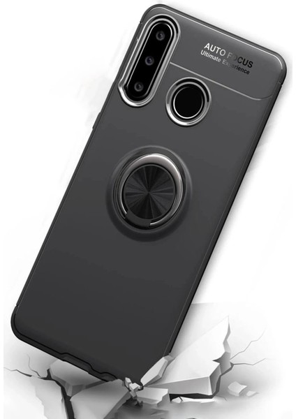 Newface Huawei Y6P Kılıf Range Yüzüklü Silikon - Kırmızı indirimleri