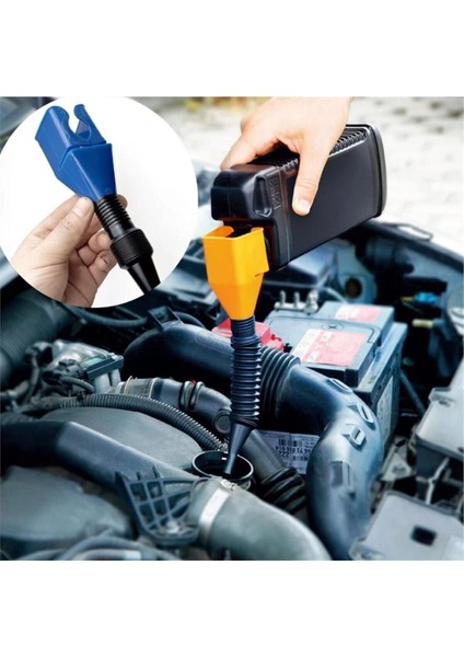 Çok Renkli Araç Yağ Doldurma Hunisi, Açılabilir ve Temiz Kullanım