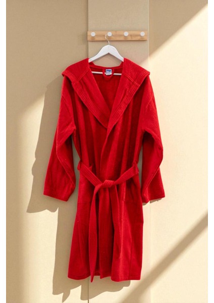 Cottonverse Kapüşonlu Bornoz – %100 Pamuk , Unisex