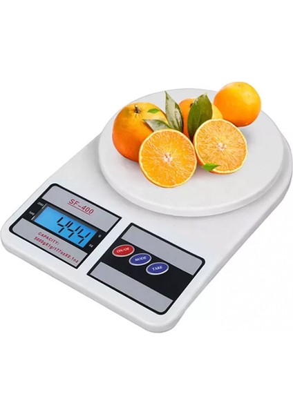 Dijital 10 kg Mutfak Tartısı, LCD Ekranlı, Hassas ve Kompakt Tasarım