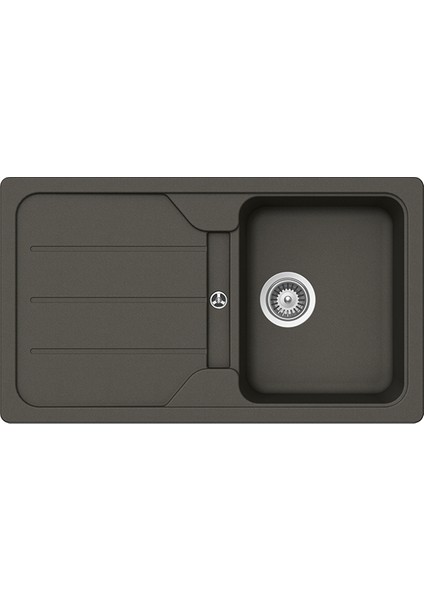Formhaus D100 Nero Granit Eviye