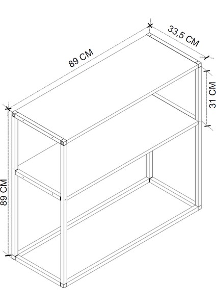 2 Raflı Mutfak Standı Kahve Köşesi Mutfak Rafı Mutfak Bangosu Antrasit indirimleri