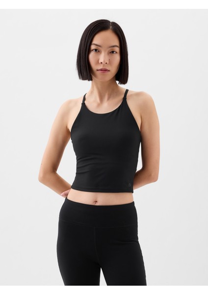 Kadın Siyah GapFit Studio Uzun Kesim Spor Sütyeni modelleri