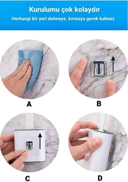 Beyaz Silikon Tuvalet Klozet Temizleme Fırçası ve Tutucu indirimleri