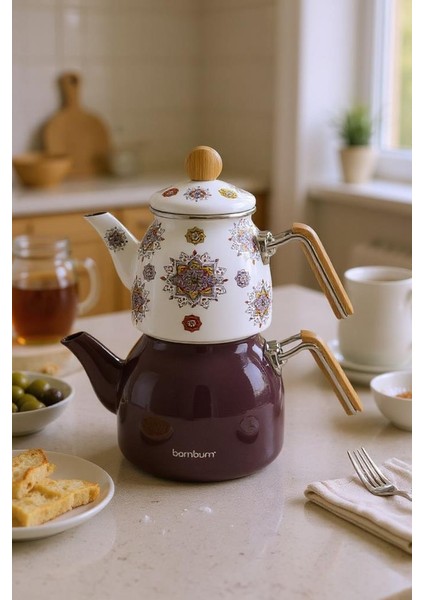 Unique - Bambu Kulplu Çaydanlık Takımı Mor fiyatları