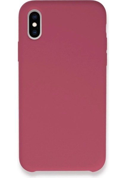 Newface iPhone Xs Max Kılıf Lansman Legant Silikon - Fuşya