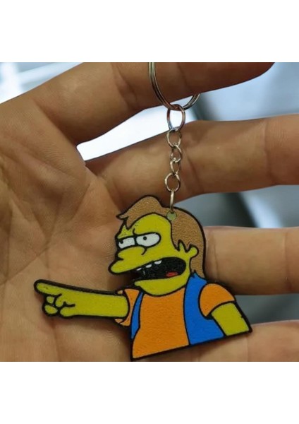 Nelson Muntz Simpsons Sevimli Figür Karakter Anahtarlık