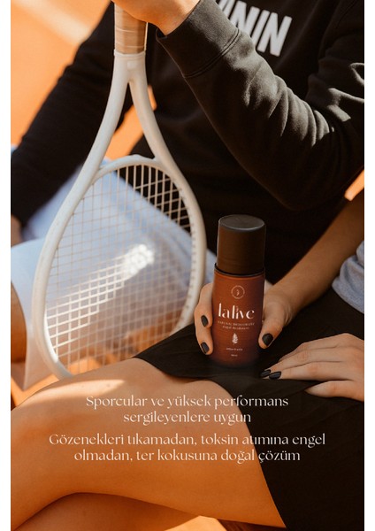 %100 Doğal Roll-On Deodorant Organik Aloe Vera Suyu ile Vegan Formül 50 ml