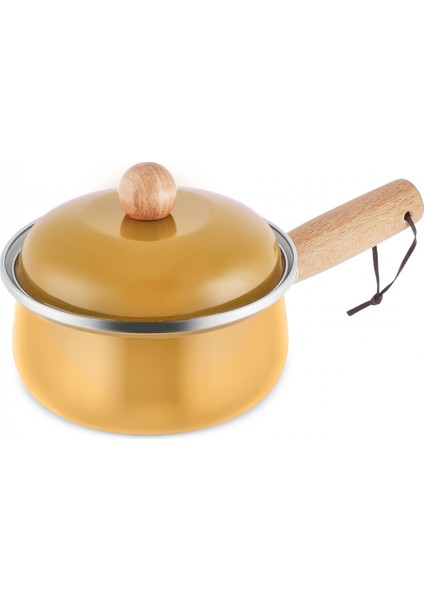 Elvin Emaye Kapaklı Sosluk Sarı 14 cm