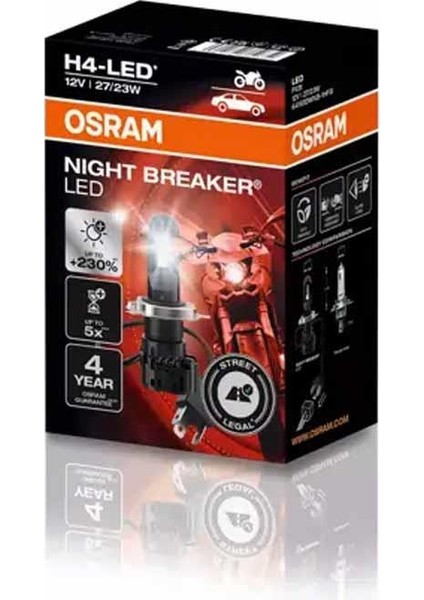 Far Ampulü LED H4 12V 27W Night Breaker 64193DWNB modelleri