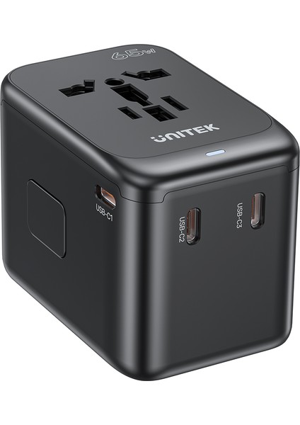 65W Universal Travel Adaptör 3xusb-C+1xusb-A
