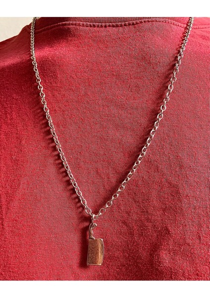 Şık Metalik Mutfak Bıçak Satır Kolye Erkek ve Kadın Için Tarz Takı modelleri