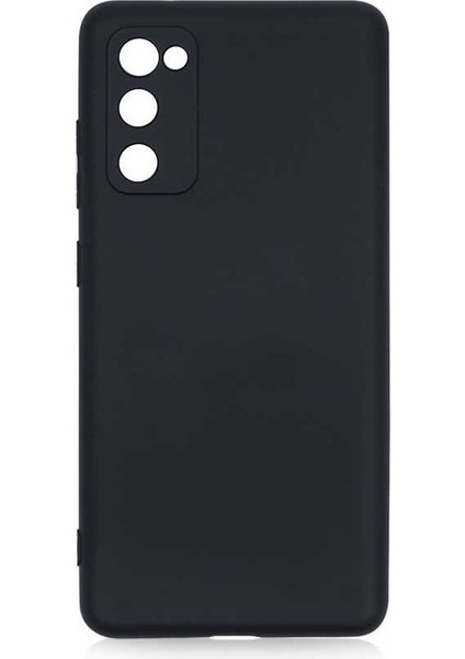 Samsung Galaxy S20 FE Kılıf Kamera Korumalı Lansman Içi Kadife Soft Yumuşak Dokulu Liquid Silikon Siyah