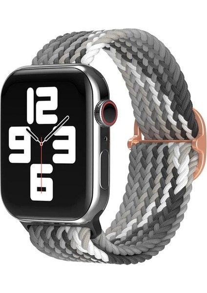 Newface Apple Watch 38MM Star Kordon - Gri-Siyah