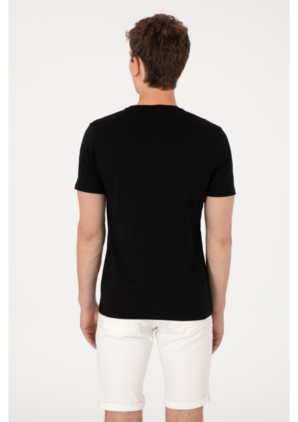 Erkek Siyah Tişört 50306450-VR046