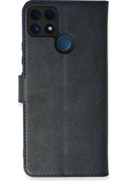 Newface Realme C25 Kılıf Trend S Plus Kapaklı Kılıf - Lacivert