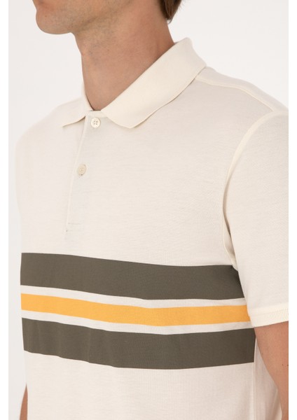 Erkek Krem Tişört 50306808-VR071