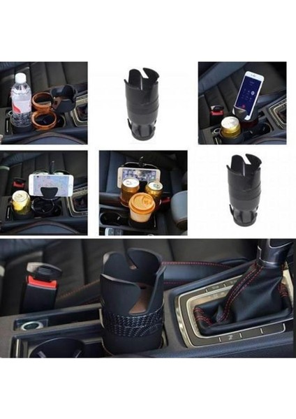 Araç Içi Bardaklık 3 Ayrı Kat Kupa Bardak Şişe Telefon Tutucu Kahve Içecek Termos Gözük Tutacağı indirimleri
