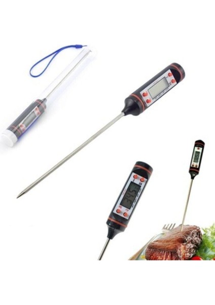 Yüksek Kaliteli Dijital Mutfak Termometresi, Süt, Mama ve Barbekü Için Çok Fonksiyonlu fiyatları