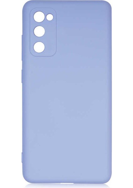 Samsung Galaxy S20 FE Kılıf Kamera Korumalı Lansman Içi Kadife Soft Yumuşak Dokulu Liquid Silikon Lila