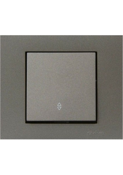 Grano Tekli Elektrik Anahtarı - Çerçeveli, Dayanıklı Plastik Gövde, Modern Antrasit Renk, Yüksek Dayanıklılık