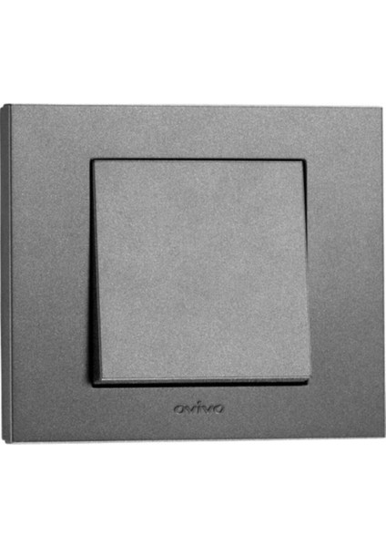 Grano Tekli Elektrik Anahtarı - Çerçeveli, Sıva Altı Montaj, Dayanıklı Plastik, Füme Renk, Modern Tasarım, 1 Adet fiyatları