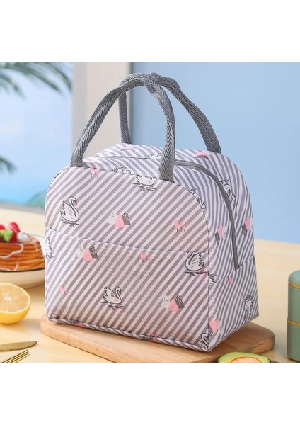 Öğle Yemeği Çantası Saplı Yalıtımlı Soğutucu Çanta Kadınlar Çocuk Öğle Yemeği Kutusu (Yurt Dışından)
