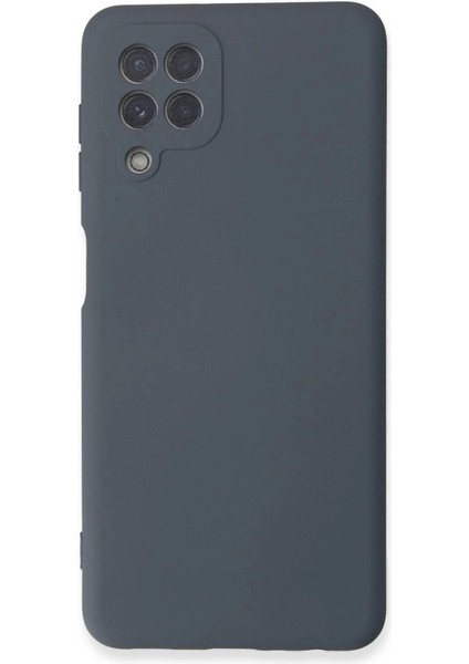 Newface Samsung Galaxy A22 Kılıf Nano Içi Kadife Silikon - Gri