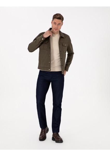 Erkek Yeşil Suni Deri Ceket 50318156-790 fırsatları