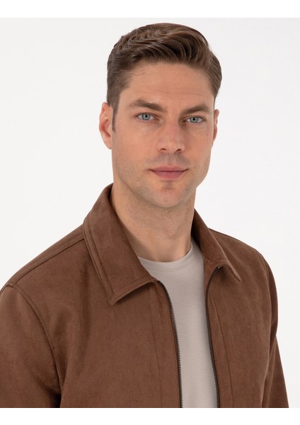 Erkek Kahverengi Suni Deri Ceket 50318152-880 fiyatları