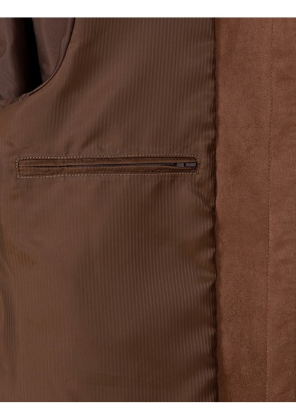 Erkek Kahverengi Suni Deri Ceket 50318152-880