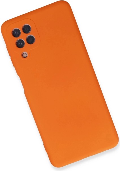 Newface Samsung Galaxy A22 Kılıf Nano Içi Kadife Silikon - Turuncu fiyatları