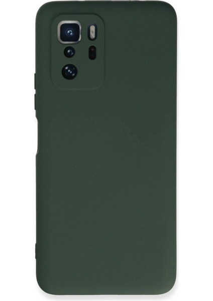 Newface Xiaomi Poco X3 Gt Kılıf Nano Içi Kadife Silikon - Koyu Yeşil