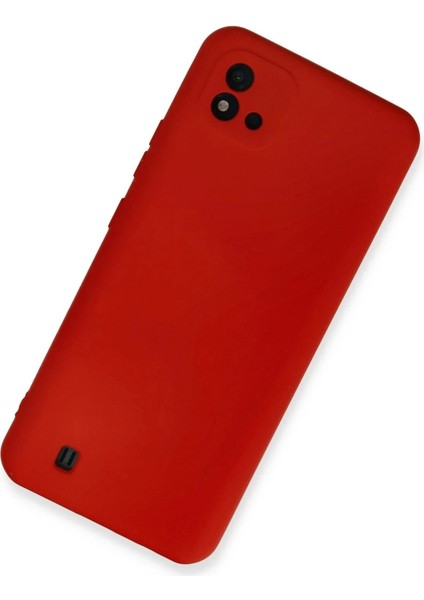 Newface Realme C11 2021 Kılıf Nano Içi Kadife Silikon - Kırmızı fiyatları