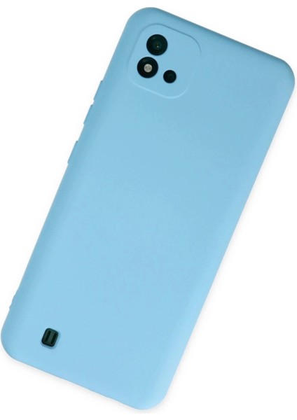 Newface Realme C11 2021 Kılıf Nano Içi Kadife Silikon - Mavi fiyatları