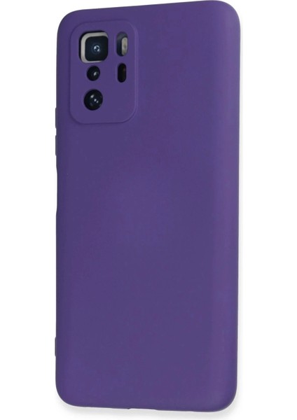 Newface Xiaomi Poco X3 Gt Kılıf Nano Içi Kadife Silikon - Mor modelleri