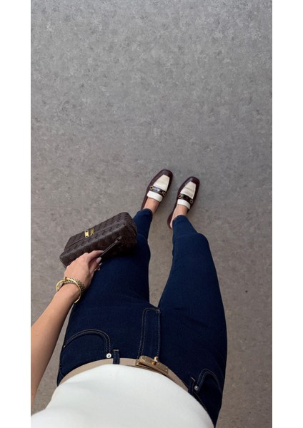Likralı Lacivert Skinny Dilvin Jean