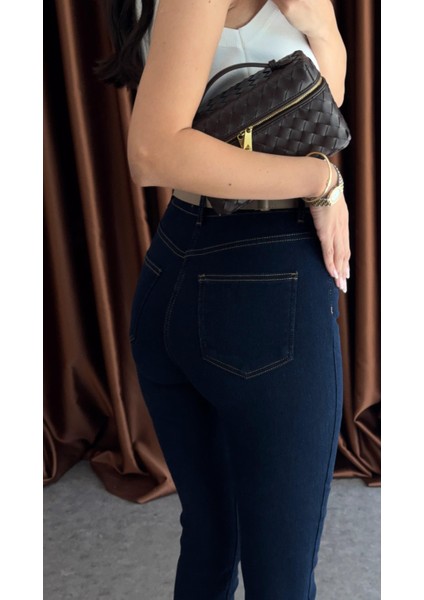 Likralı Lacivert Skinny Dilvin Jean fiyatları