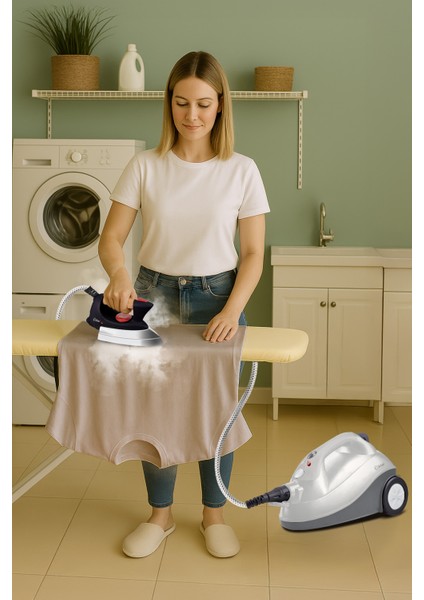 KSC-4218 2'si 1 Arada 2000 ml 4,5 Bar Buharlı Temizleyici ve Buharlı Ütü – 15 Parça Aksesuar fırsatları