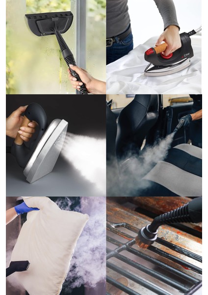 KSC-4218 2'si 1 Arada 2000 ml 4,5 Bar Buharlı Temizleyici ve Buharlı Ütü – 15 Parça Aksesuar indirimleri