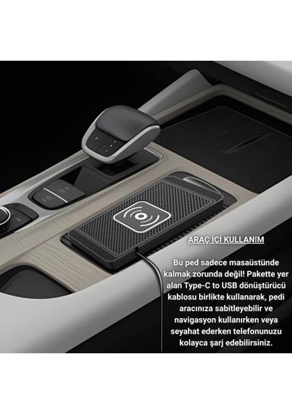 20W Süper Hızlı Kaymaz Kauçuk Kablosuz Şarj Aleti, Araç ve Masaüstü Kullanıbilir, Su Geçirmez Şarj Pedi fiyatları