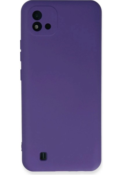 Newface Realme C11 2021 Kılıf Nano Içi Kadife Silikon - Mor